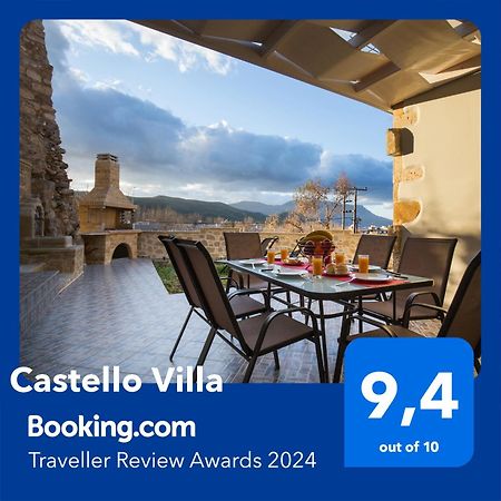 Castello Villa - Seaview Villa Atop The Venetian Walls Kissamos Exterior photo