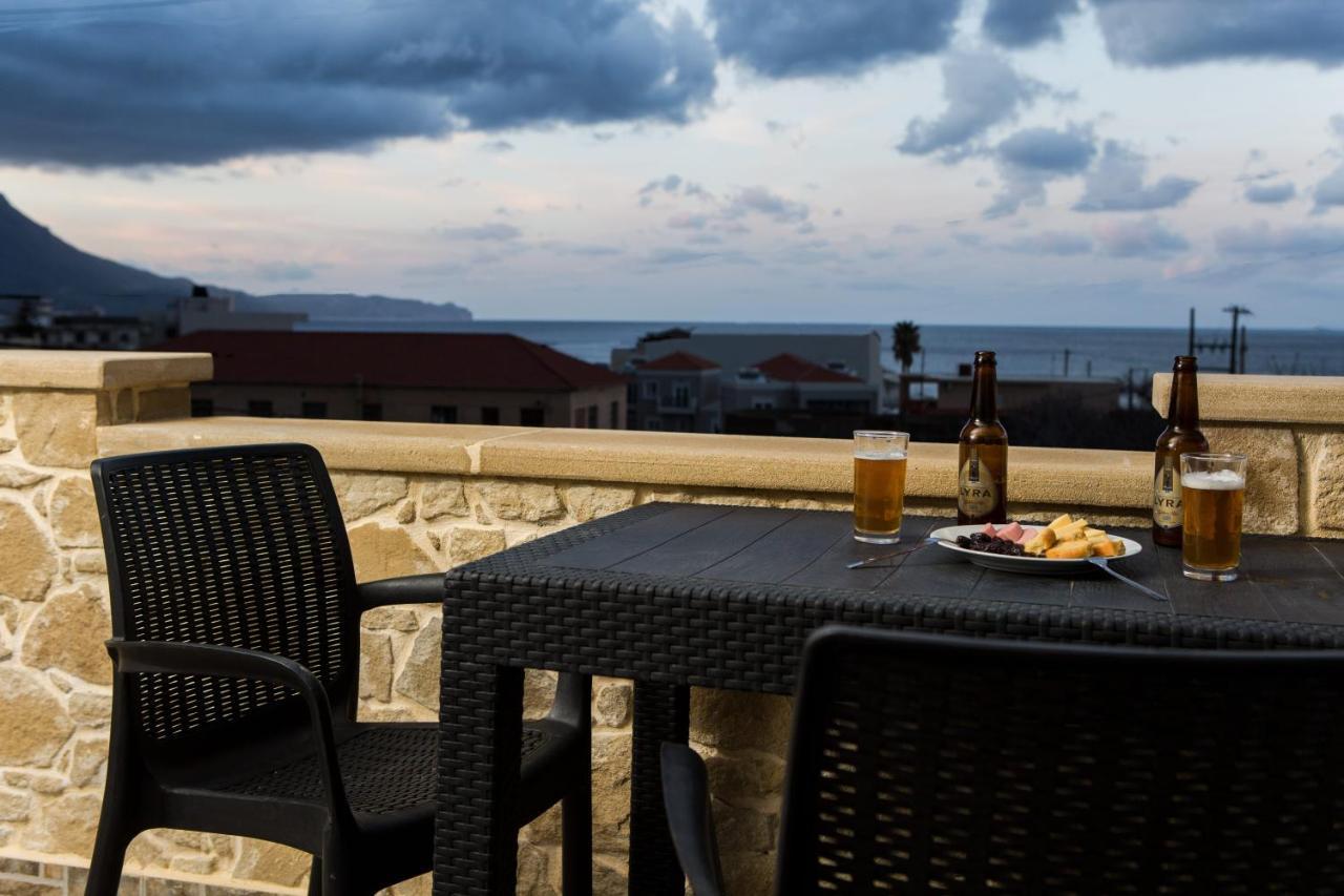 Castello Villa - Seaview Villa Atop The Venetian Walls Kissamos Exterior photo